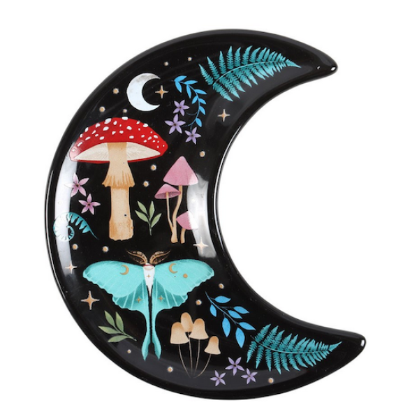 Dark Forest Trinket Dish Crescent Moon